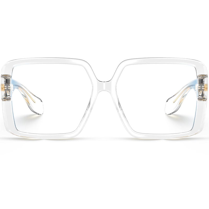 VISOONE Oversized TR90 Blue Light Blocking Glasses Fashion Accessories Non Prescription for Women Harvard